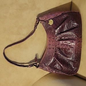 Brahmin croc hobo bag 14"x9".
